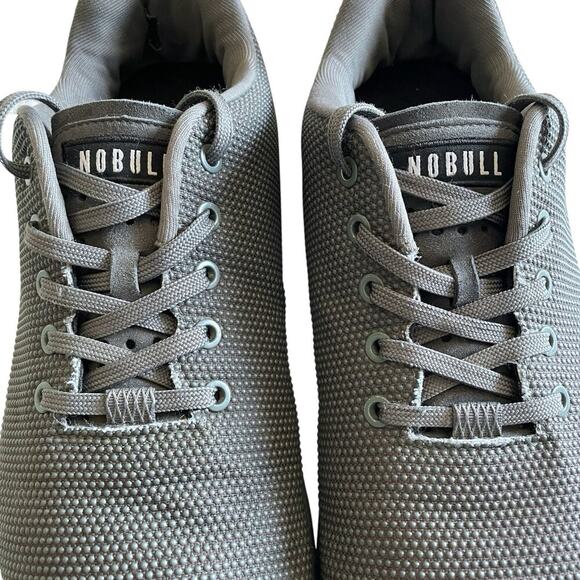 Nobull Superfabric Gray Sneaker Shoe Men 11 Gorpcore Workout Gym Running Lace-up - Picture 9 of 16